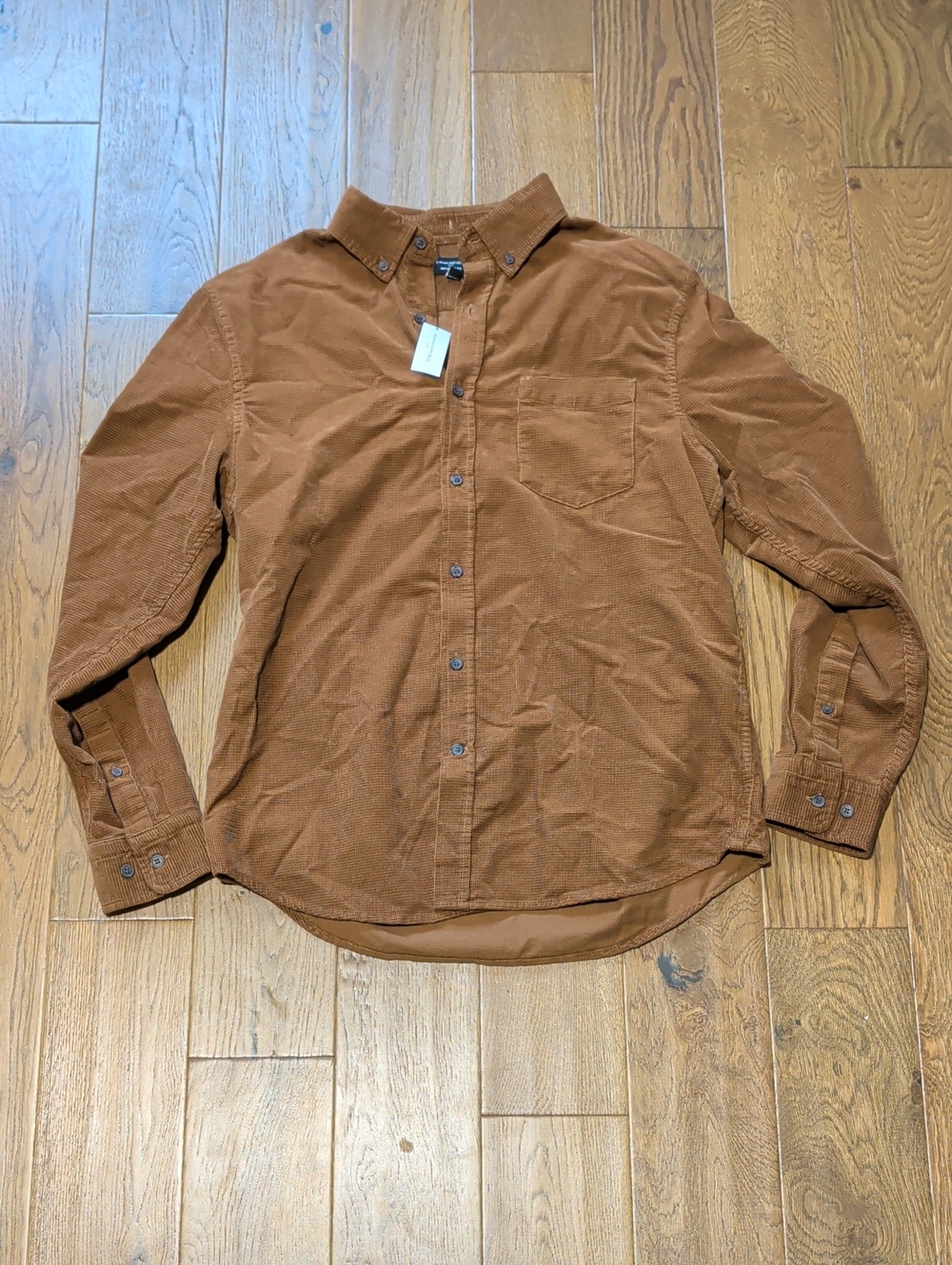 Banana Republic Men's Corduroy Button-Down Shirt in Brown